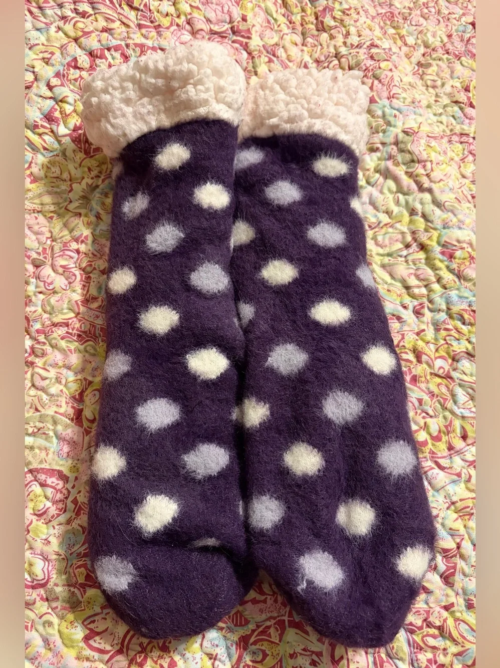 Women's *Set of 2 Pair* Cozy Sherpa Slipper Socks - One Size Fits Most